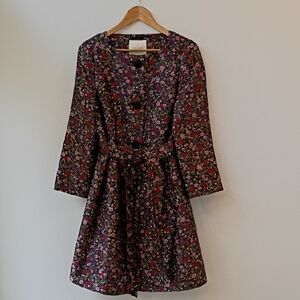 Kate Spade Ma Cherie Boho Floral Jacquard Coat